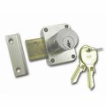 National Lock .88 In. Cylinder Pin Tumbler Locks With Key 107 - Dull Chrome N8173 26D 107